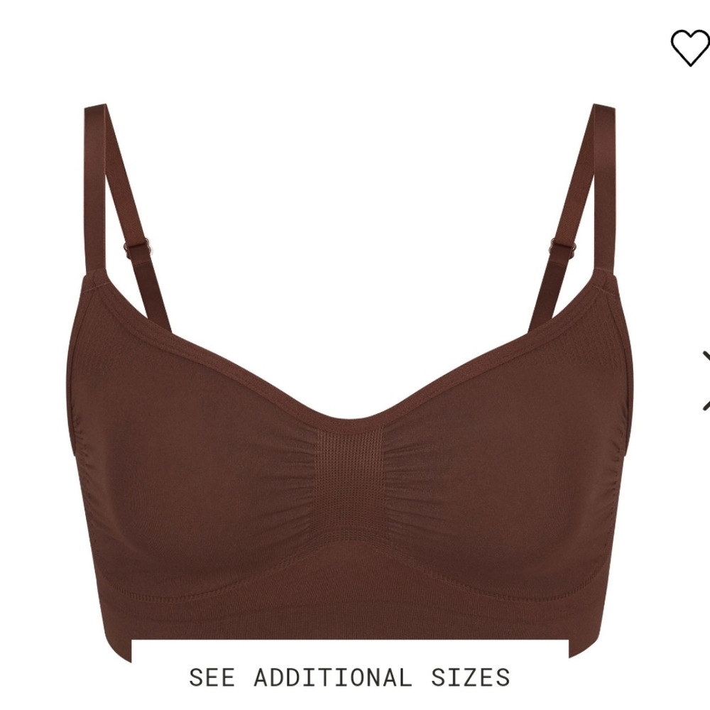 SKIMS SEAMLESS SCULPT BRALETTE - COCOA - S